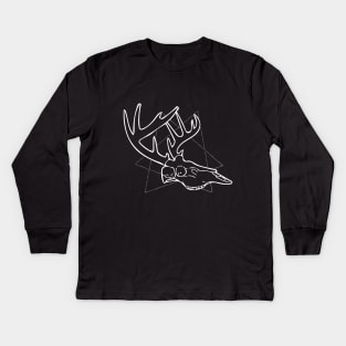 Stag Skull Kids Long Sleeve T-Shirt